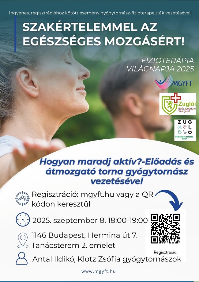 Hogyan maradj aktív? Előadás és torna gyógytornász vezetésével