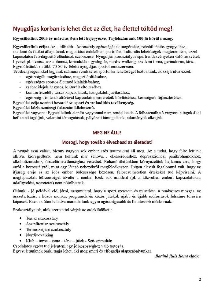 Zuglói Nyugdíjasok